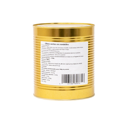OLIVE 3/1 VERTE RONDELLES
