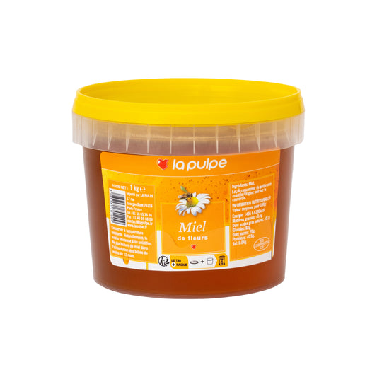 MIEL POT PLASTIQUE 1KG LA PULPE