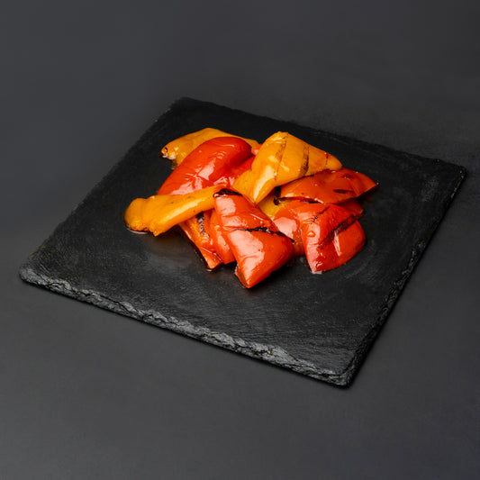 MORCEAUX POIVRONS ROUGES ET JAUNES GRILLES POCHE 680G